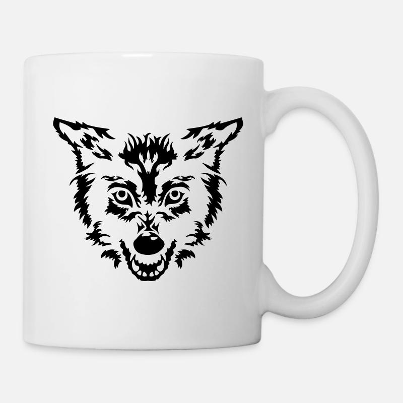 Loup - Mug blanc - blanc