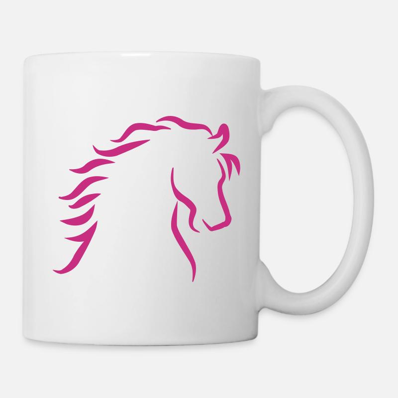Cheval - Mug blanc - blanc