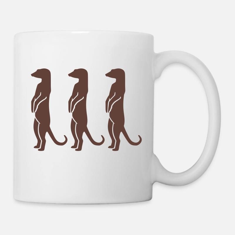 Erdmännchen - Tasse - Weiß