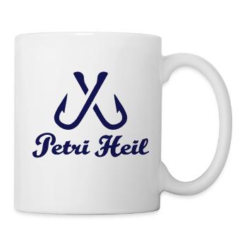 Petri Heil - Tasse - Weiß - Rechts