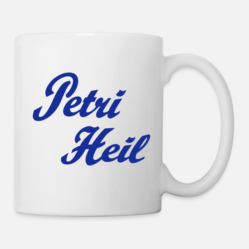 Petri Heil - Tasse - Weiß