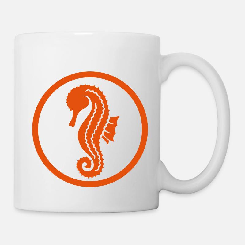 Seepferdchen - Tasse - Weiß