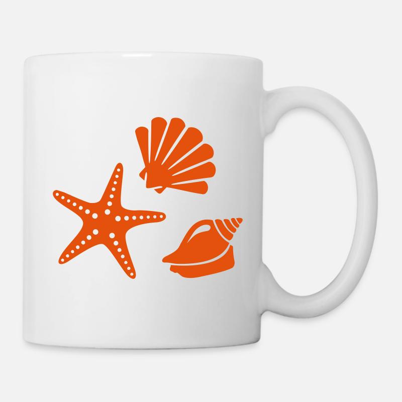 Muschel - Tasse - Weiß