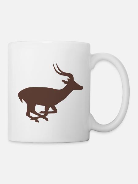 Antilope - Tasse - Weiß