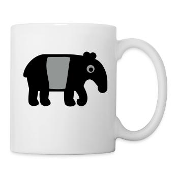 Tapir - Mug blanc - blanc - Droite