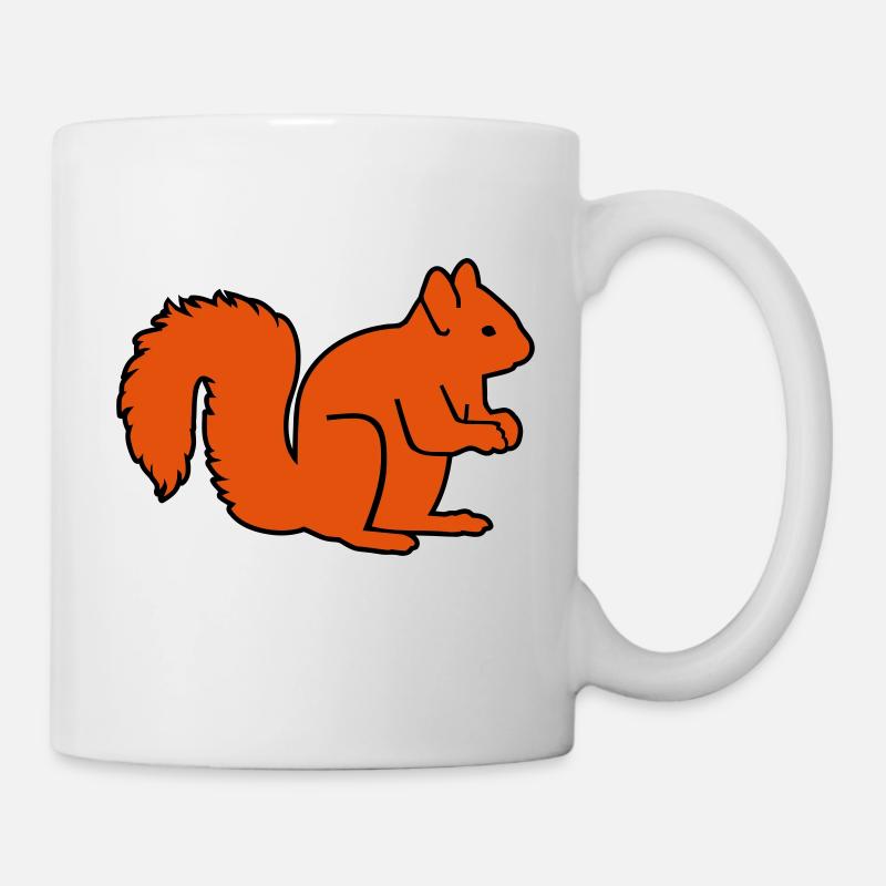 Eichhörnchen - Tasse - Weiß