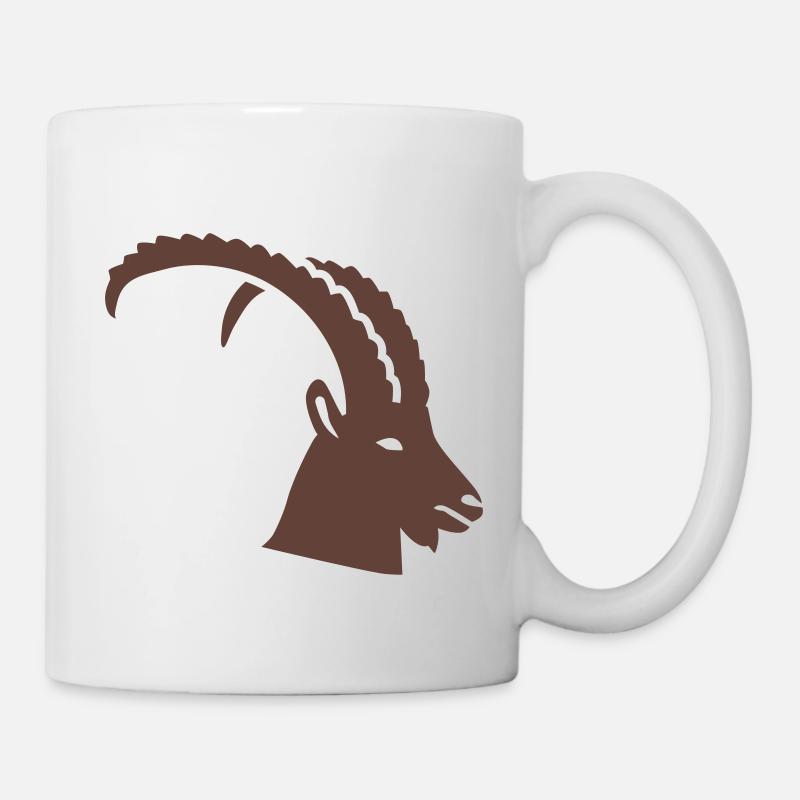 Steinbock - Tasse - Weiß