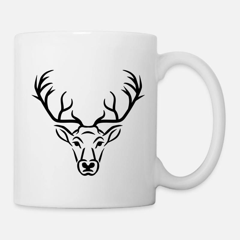 Cerf - Mug blanc - blanc