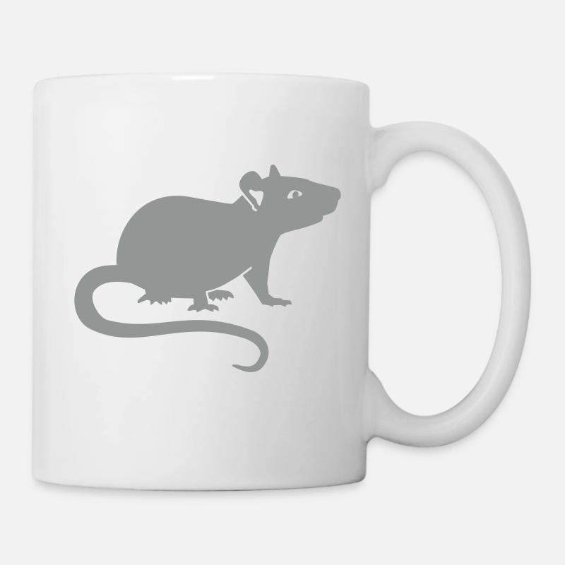 Ratte - Tasse - Weiß