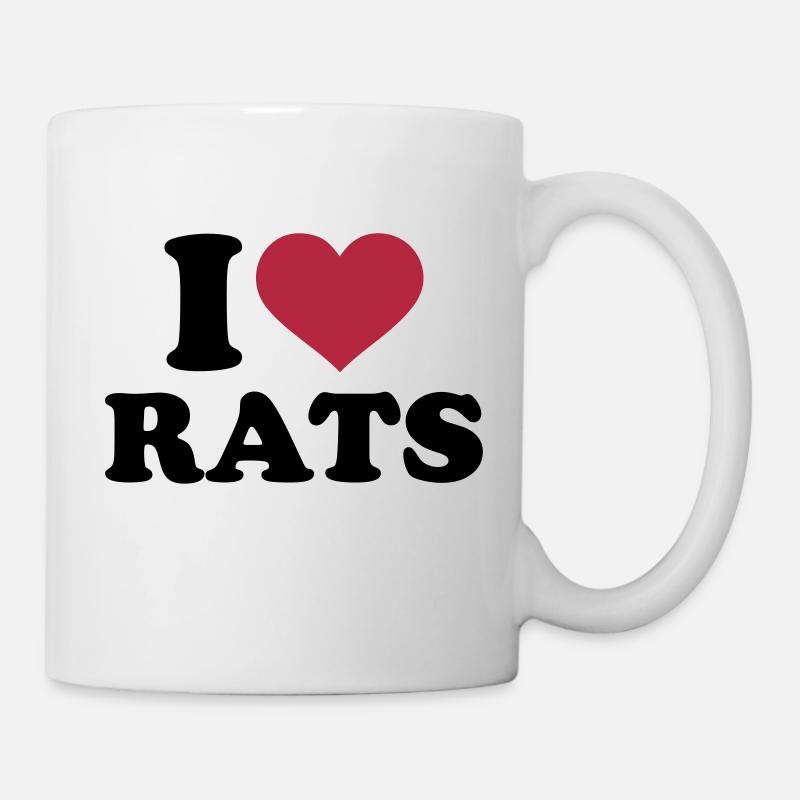 Ratte - Tasse - Weiß