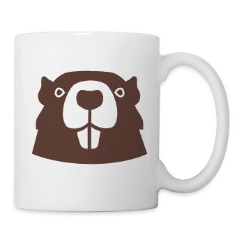 Biber - Tasse - Weiß - Rechts