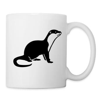 Otter - Tasse - Weiß - Rechts
