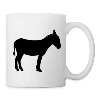 Esel - Tasse - Weiß - Rechts
