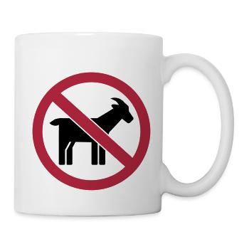 Ziege - Tasse - Weiß - Rechts