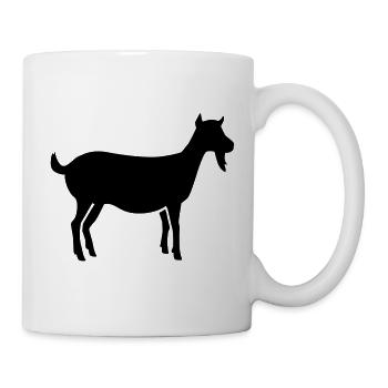 Ziege - Tasse - Weiß - Rechts