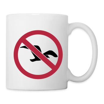 Goéland mouette - Mug blanc - blanc - Droite