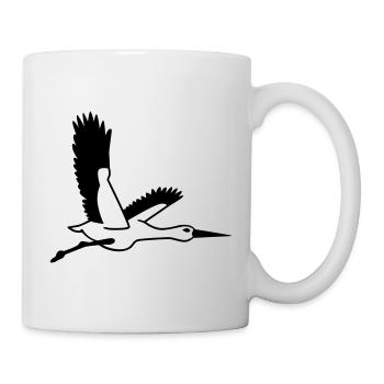 Storch - Tasse - Weiß - Rechts