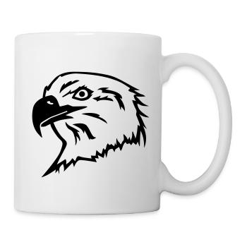 Adler - Tasse - Weiß - Rechts