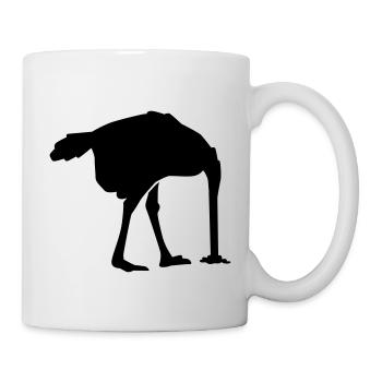 Autruche - Mug blanc - blanc - Droite
