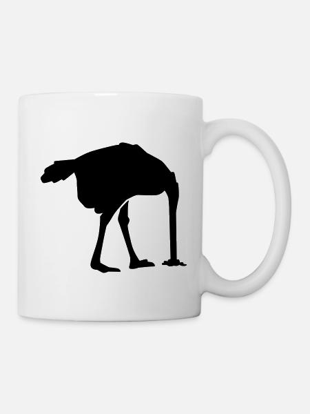 Autruche - Mug blanc - blanc