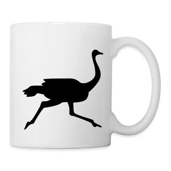Autruche - Mug blanc - blanc - Droite
