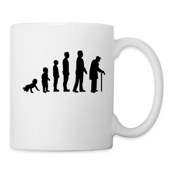 Rentner - Tasse - Weiß - Rechts