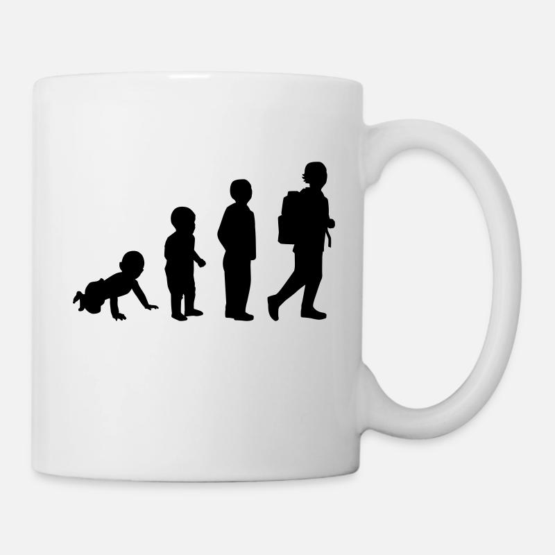 Évolution Élève - Mug blanc - blanc
