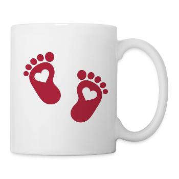 Bébé Pieds - Mug blanc - blanc - Droite