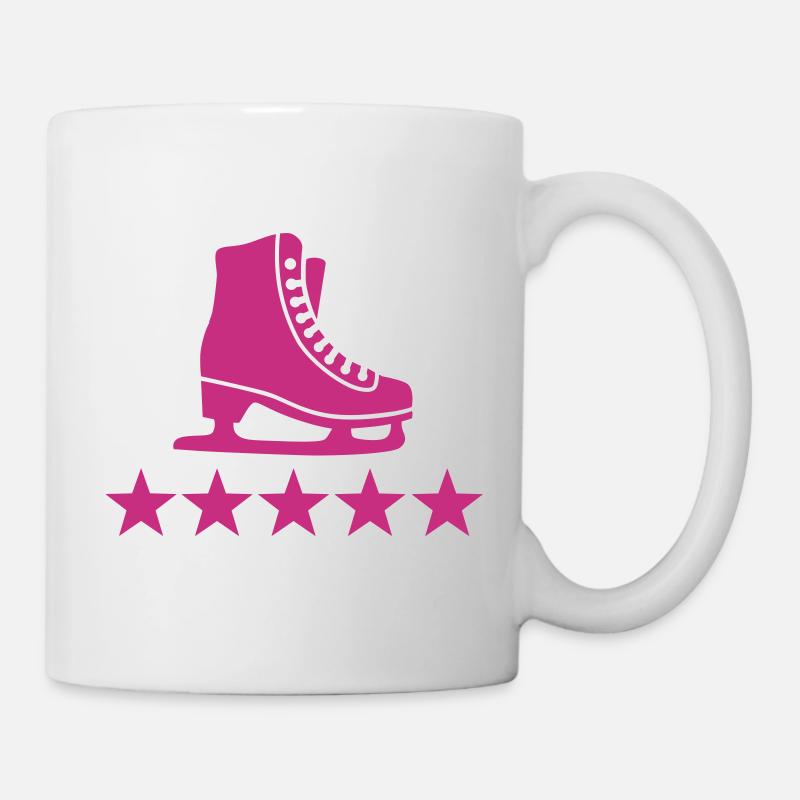 Schlittschuh - Tasse - Weiß