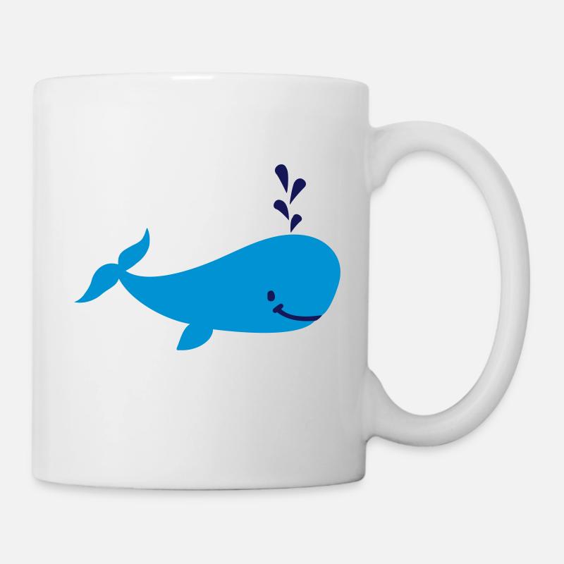 Wal - Tasse - Weiß