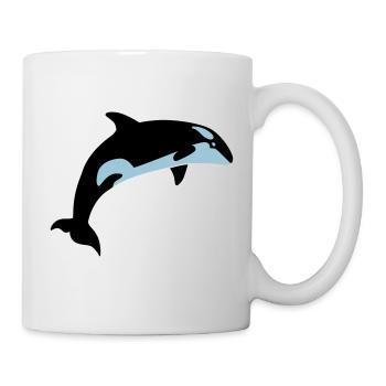 Wal - Tasse - Weiß - Rechts