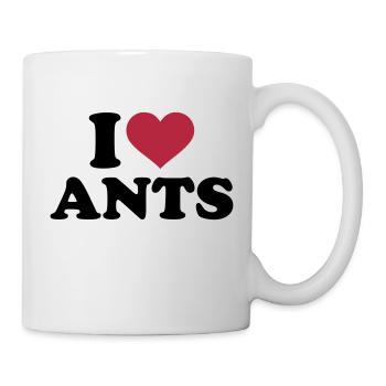 I love Ants - Mug blanc - blanc - Droite