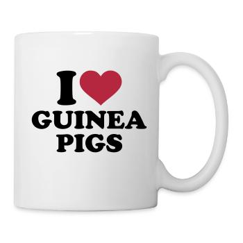 I love guinea Pigs - Mug - white - Right