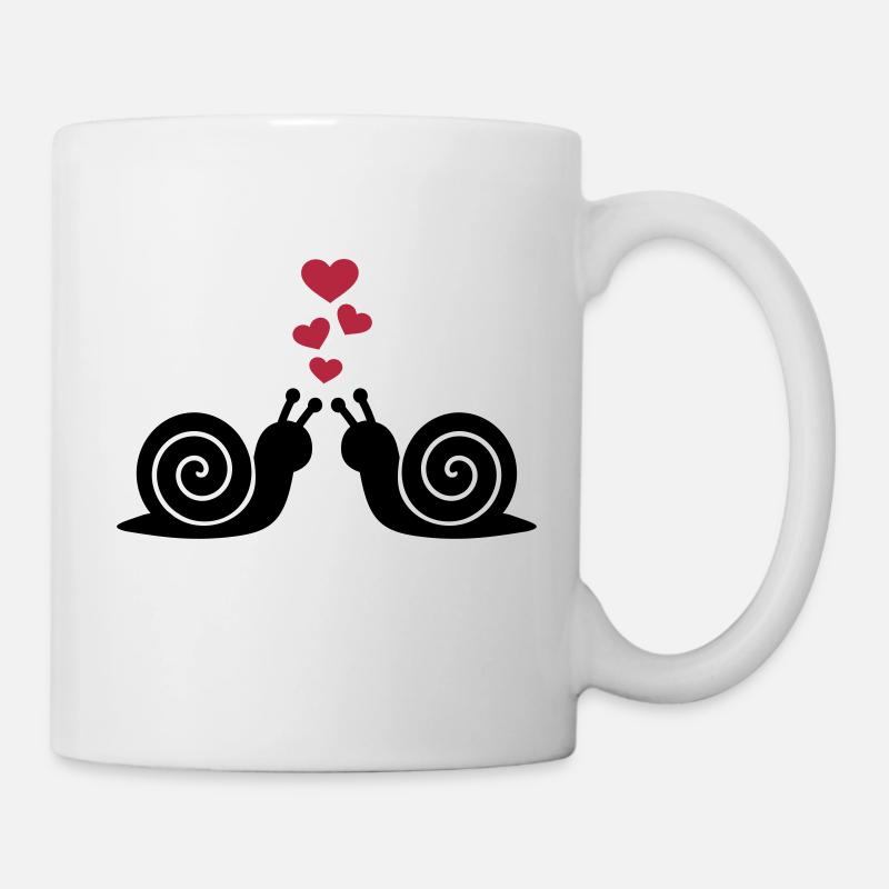 Schnecke - Tasse - Weiß