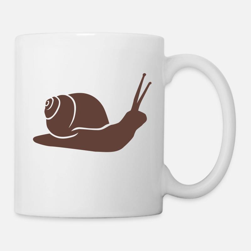 Schnecke - Tasse - Weiß