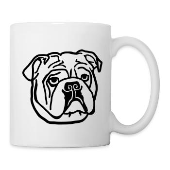 Bouledogue - Mug blanc - blanc - Droite