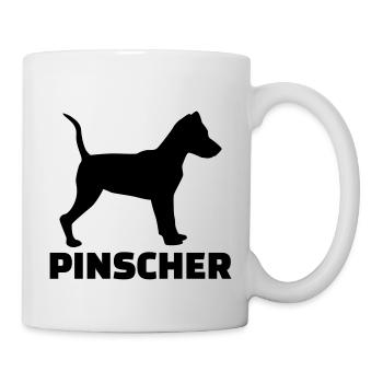 Pinscher - Tasse - Weiß - Rechts