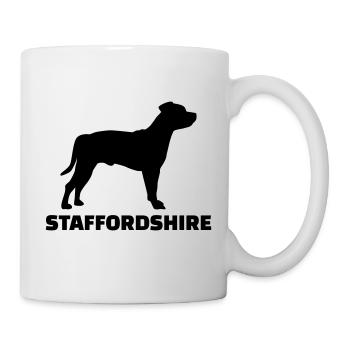Staffordshire Terrier - Mug blanc - blanc - Droite