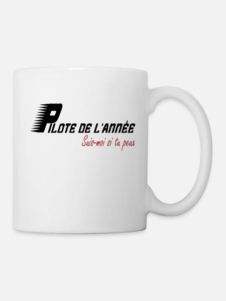 Pilote de l'année suis moi si tu peux - Mug blanc - blanc