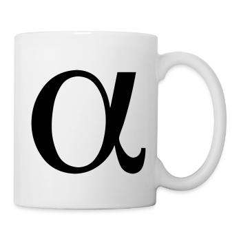 Alpha - Tasse - Weiß - Rechts