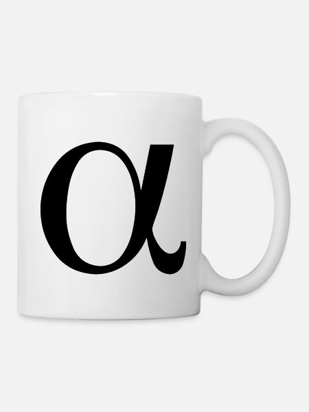 Alpha - Tasse - Weiß