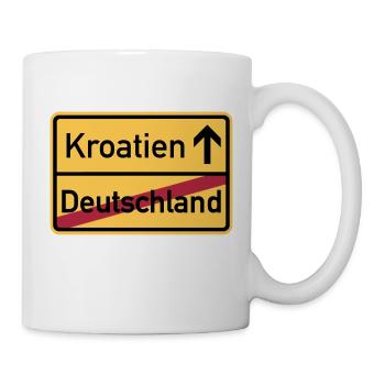 Kroatien - Tasse - Weiß - Rechts