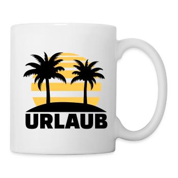 Urlaub - Tasse - Weiß - Rechts
