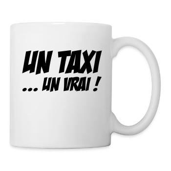 Un Taxi... un vrai ! - Mug blanc - blanc - Droite