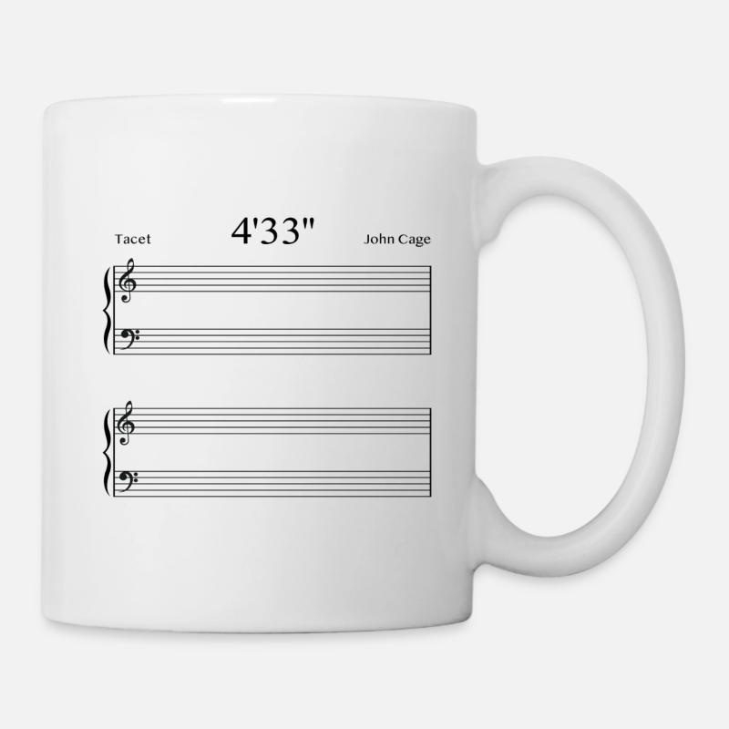 4'33'' John Cage - Mug - white