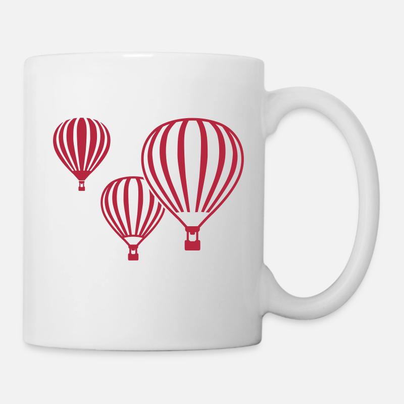 Heißluftballon - Tasse - Weiß