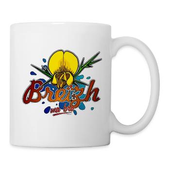 Ajonc de Bretagne - Mug blanc - blanc - Droite
