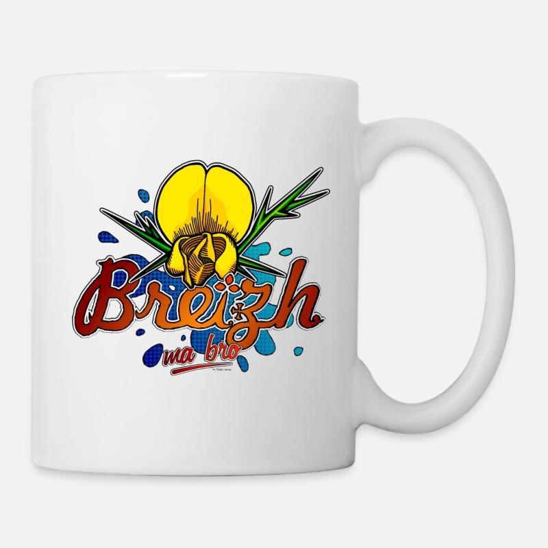 Ajonc de Bretagne - Mug blanc - blanc