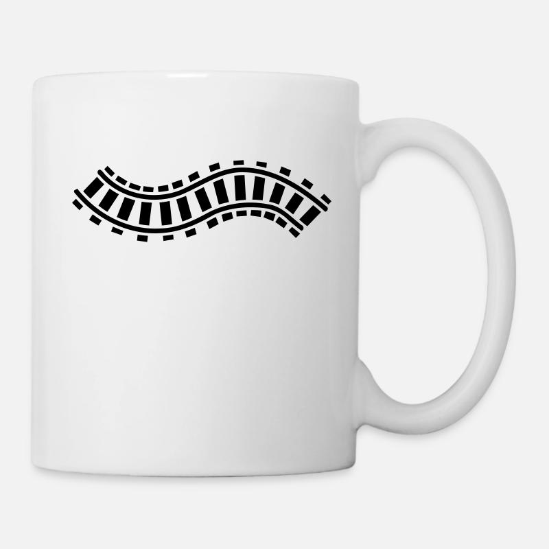 Schiene - Tasse - Weiß