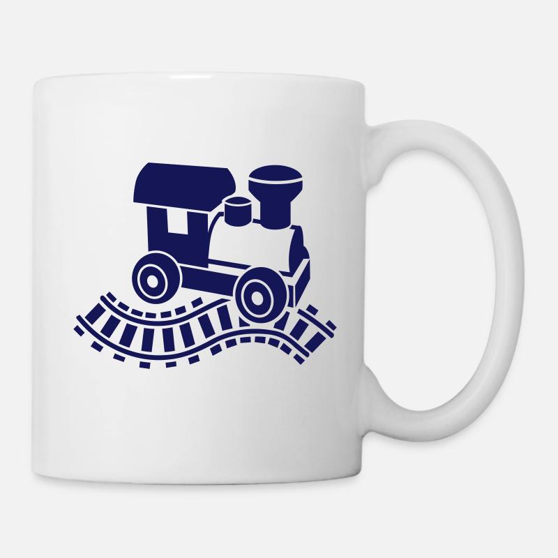 Modelleisenbahn - Tasse - Weiß